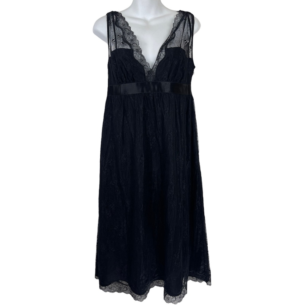 Club Monaco Black Lace Midi Dress